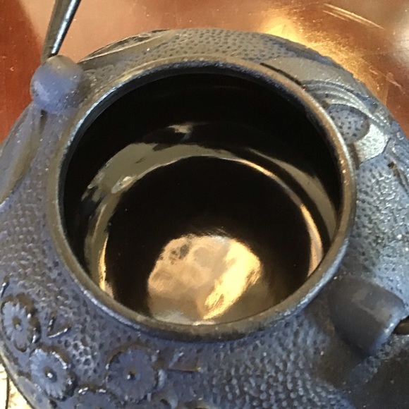 NEW Unity Tetsubin Cast Iron Blue Bamboo Teapot - Picture 6 of 7